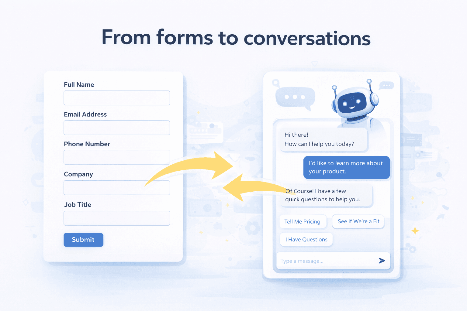 From forms to conversations visual